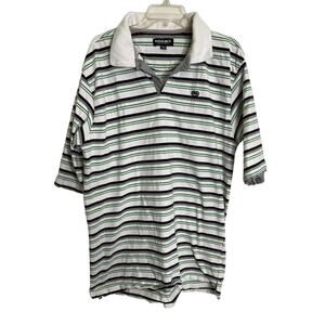 Y2K Ecko Unltd. Men's Green and White Polo-shirts Size 2XL